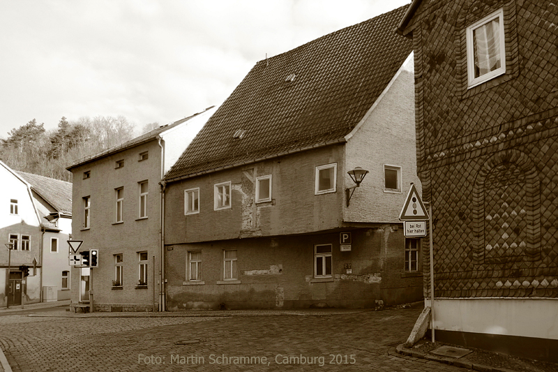 Historisches Eckhaus in Camburg, Foto: Martin Schramme, 2015