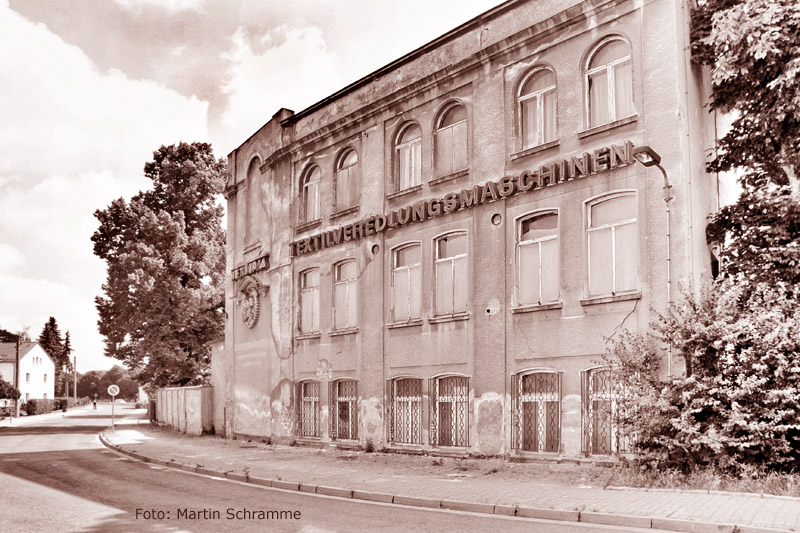 Fabrik fuer Textilveredlungsmaschinen im VEB Textilmaschinenbau Gera, Foto: Martin Schramme, 2014