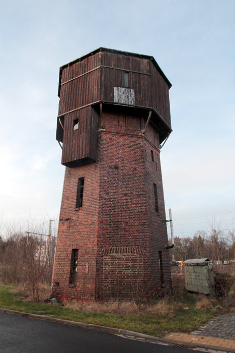 Wasserturm am Bahnhof Biehla, Foto: Martin Schramme, 2014
