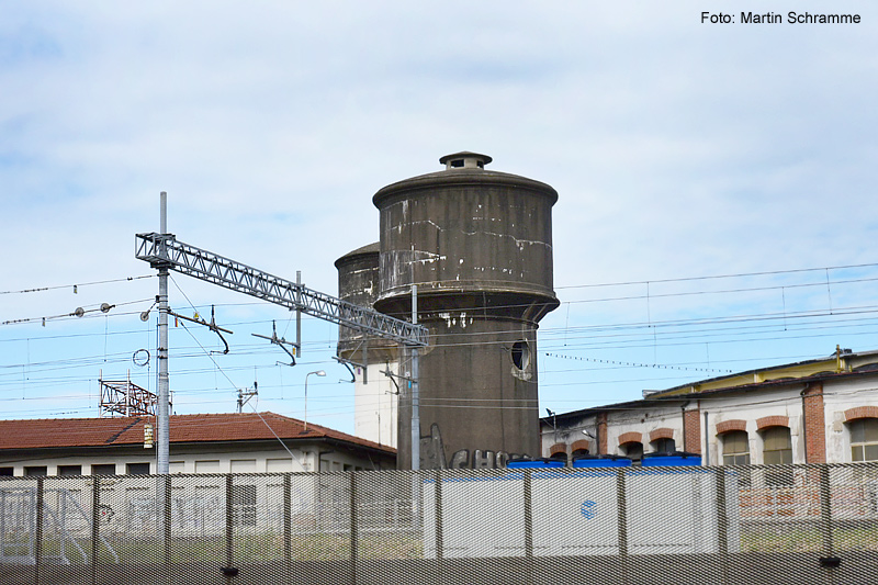 Wasserturm am Hauptbahnhof Santa Maria Novella, Foto: Martin Schramme, 2023
