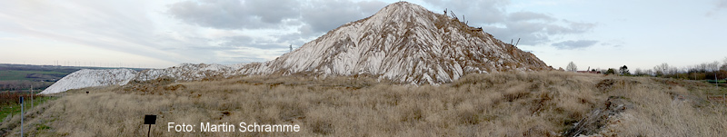 Panorama der Kalihalde von Johannashall, Foto: Martin Schramme, 2019