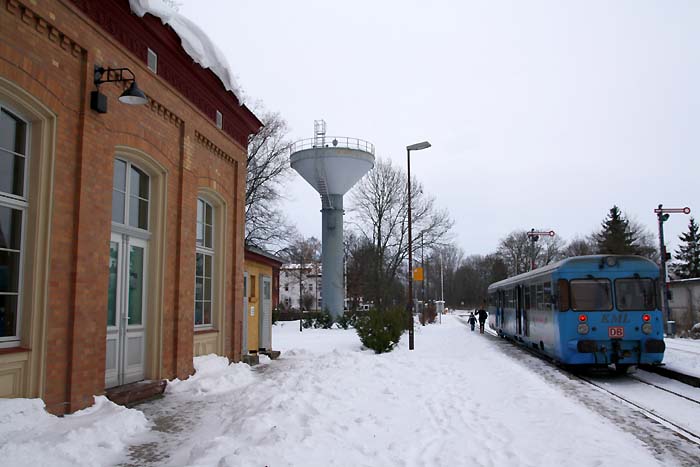 Wasserturm am Bahnhof Klostermansfeld, Foto: Martin Schramme, 03.2010