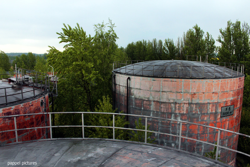 Addinol Tanks 1965 errichtet vom Tankanlagenbau Magdeburg, Foto: pappel pictures