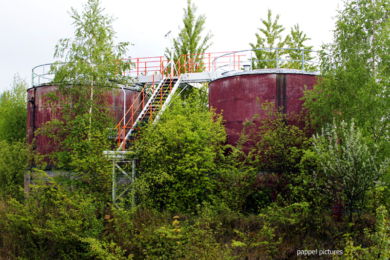 Addinol Tanks 1965 errichtet vom Tankanlagenbau Magdeburg, Foto: pappel pictures