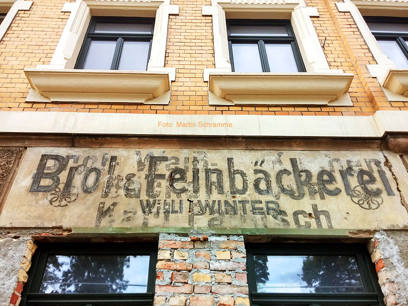 Backwaren in der Stadt Taucha, Foto: Martin Schramme, 08.2017