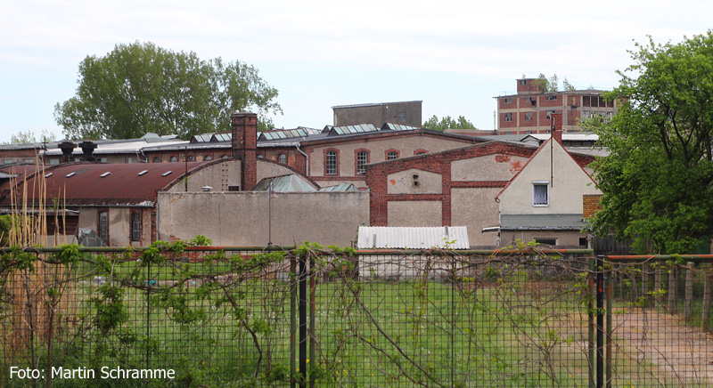 nicht mehr ganz vollständige Papierfabrik in Trebsen in Sachsen, Foto: Martin Schramme, 2015